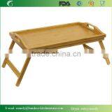 Bamboo Folding Bed Tray Table and Breakfast Tray thumbnail-2