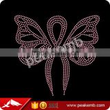 Custom Bling Crystal Stone Motif Rhinestone Iron On Ribbons For Children Clothes