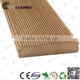 Garden used solid wood plastic slotted flooring
