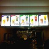 New Shenzhen Innovative Led Light Box/menu Cover/fast Food Menu Board