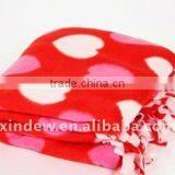 Hot Coral Fleece Blanket 3