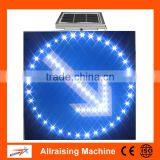 Aluminum Solar Powered Two-Way Arrow LED Road Sign thumbnail-4