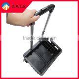 Collapsible Plastic PP Black Hand Luggage Trolley thumbnail-2