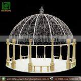 Outdoor Marble Stone Garden Gazebo With Metal Roof thumbnail-1