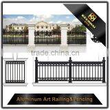 Powder Coated Cast Metal Aluminum Exterior Decorative Garden Fence Panels thumbnail-2