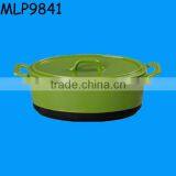 Wholesale Lifestyle Oval Green Cheap Ceramic Terrine thumbnail-1