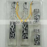 4 Pcs Glass Kitchenware Canister Oil & Spice Set thumbnail-1