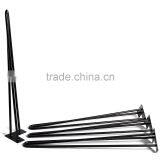 Factory Price Sale Matt Black Cast Iron 28 Inch Metal Hairpin Leg for Wood Furniture thumbnail-3