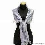 Striped Silk Scarf, Multi-color, 100% Handicraft in Vietnam thumbnail-2