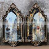 Old Factory Style Mirror Frame Picture Frames