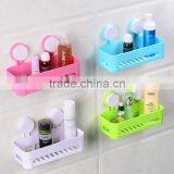 Vacuum Suction Cup Bathroom and Kitchen Plastic Rectangle Shelf/holder thumbnail-1