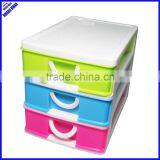 ECO-friendly 3 Tier Desktop Mini Stackable Storage Plastic Drawer