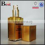 Unique Design Empty Fancy Square Triangle Shape Gold Lotion Acrylic Bottle 15ml 30ml 50ml Lotion Bottle thumbnail-3