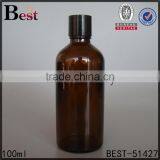 Essential Oil Amber Glass Vial Cosmetic 100ml Amber Glass Vial thumbnail-3