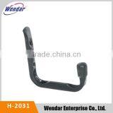 Sturdy Black Powder Coated Metal Steel Pipe Hook Wall Hook thumbnail-1