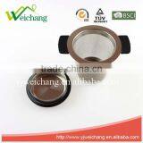 WCJ447 Tea Strainer Steeper Infuser Brew-in-mug Extra-fine Mesh With Lid Best for Infusing and Steeping Loose Leaf Teas Herbs S thumbnail-2