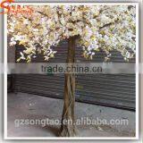 White Color Cherry Blossom Tree Mini Cherry Blossom Tree Branches Artificial Trees Cherry Blossoms thumbnail-5