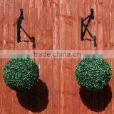 Artificial Topiary Grass Ball Buxus Ball Twin-Pack With Hanging Chain thumbnail-1