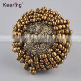 Wholesale Decorative Gold Beaded Shirt Buttons for Clothing WBKA-290 thumbnail-1