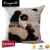 2017 Digital Printed Silk Cushion With Panda Picture thumbnail-3