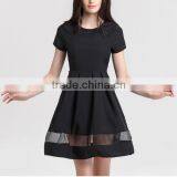 2016 Round Neck Solid Casual Summer Dress thumbnail-3