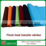 specialty flock paper transfers for textiles