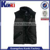 Custom Fashion Black Anti-Pilling Outdoor Vest Men Padding