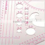 Kearing Flexible Plastic Garment Triangular With Sandwich Line Transparent Scale Ruler With Scales 1/3 &1/4&1/5 #8345 thumbnail-3