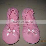 Women Dancing Ballerina Shoes 2016 With Velvet Fabric thumbnail-1