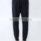 Black Plain Stylish Drop Crotch Joggers thumbnail-3