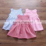 Dresses Summer Baby Vest Skirt Thin Section Child Plaid Small Fresh Princess Dress thumbnail-1