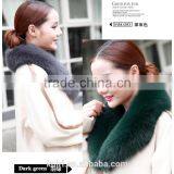 Genuine Fur Scarf Fox Fur Ring Autumn Winter Shawl Coat Collar Decoration High Quality 100% Real Collar thumbnail-5