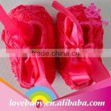 Boutique Rosette Latest Many Colors Newborn Infant Soft Sole Baby Shoes thumbnail-5