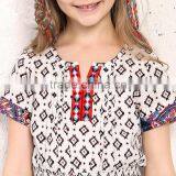 S60727B Girls Summer Dresses Children Pleated Dress National Wind For Childs Girls thumbnail-4
