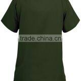 Unisex Three Pockets V-Neck Medical Scrub Top thumbnail-2