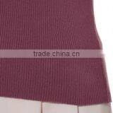 Popular V Neck Fitted Knit Pullover Mature Women in Tight Sweater With Knot thumbnail-6