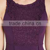 2016 China Supplier Autumn Fashion Style Sleeveless O-neck Ruffle 100%Cotton Ladies Nice Embroidered Dresses thumbnail-4