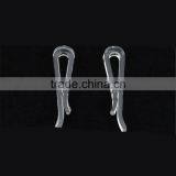 4.0*0.9*0.35cm Cheap U-shape Garment Accessory Transparent Plastic Clips for Packing thumbnail-4