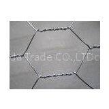 Plastic Galvanized Hexagonal Wire Netting , 25 - 50mm Hole For Garden
