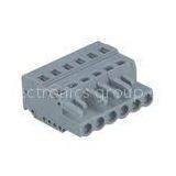 Gray Female Spring Clamp 24 - 14 AWG MCS Connector PA66 SP450 SP458