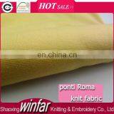 Winfar Textile Plain Dyed Knit Ponte De Roma 80% Polyester 17% Rayon 3% Spandex TR Fabric thumbnail-1