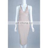 Tops Sale Fashion High Quality Backless Dresses for Office Women Party Dress/ Wedding Skirt thumbnail-2