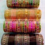 Indian Wedding Wear Metal Bangles - Bollywood Style Metal Kangan - Traditional Metal Bangle Churi thumbnail-4