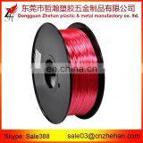Red Color Shinny 1.75mm Polymer Silk Filament With PLA Material Compsit