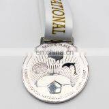 Custom Design Made Embossment Logo Round Medals With Ribbons thumbnail-1