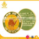 Custom Hard Enamel Gold Recovery Coin With Camel