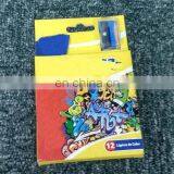 2016 New School Stationery 3.5" Triangular Plastic Pencil 12pcs Set For Child