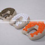 Hot Selling U Shape Eco Friendly Cotton Cover Memory Foam Filling Acupressure Neck Pillow thumbnail-1