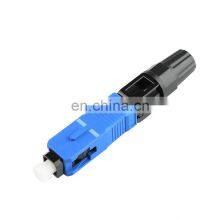 FTTH Blue Fiber Optic Fast Quick Connector SC UPC Single Mode Fiber Optical SC Fast Connector thumbnail-3
