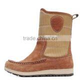 Wiley Herringbone Nylon and Suede Upper Furry Lining Moccasin Boots thumbnail-3